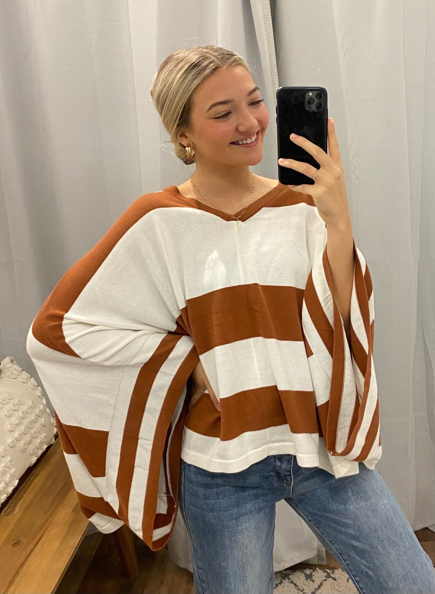 Paris Poncho Top