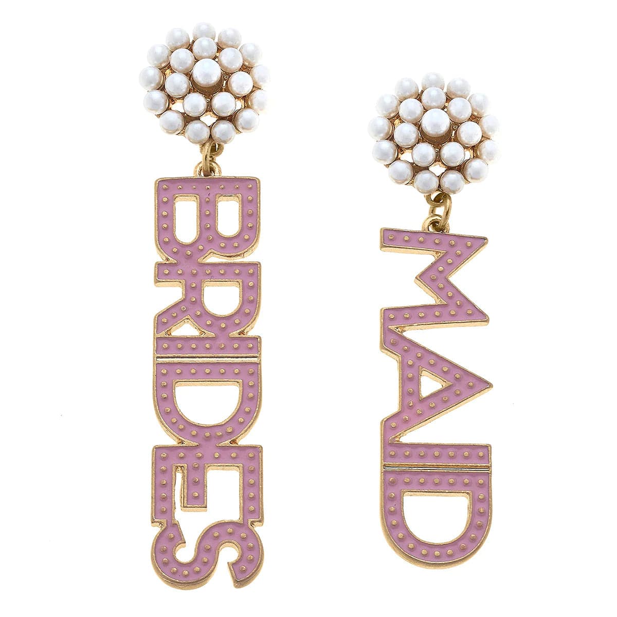 Pink Bridesmaid Earrings