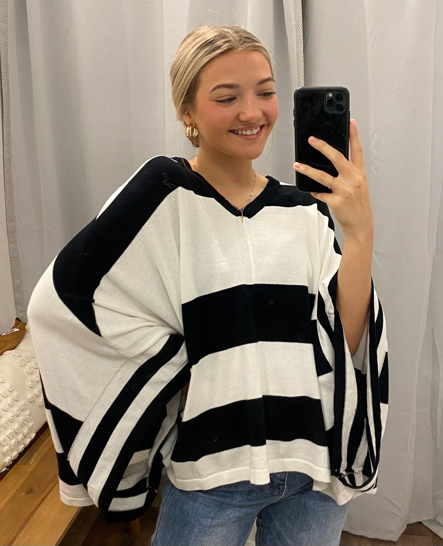 Paris Poncho Top
