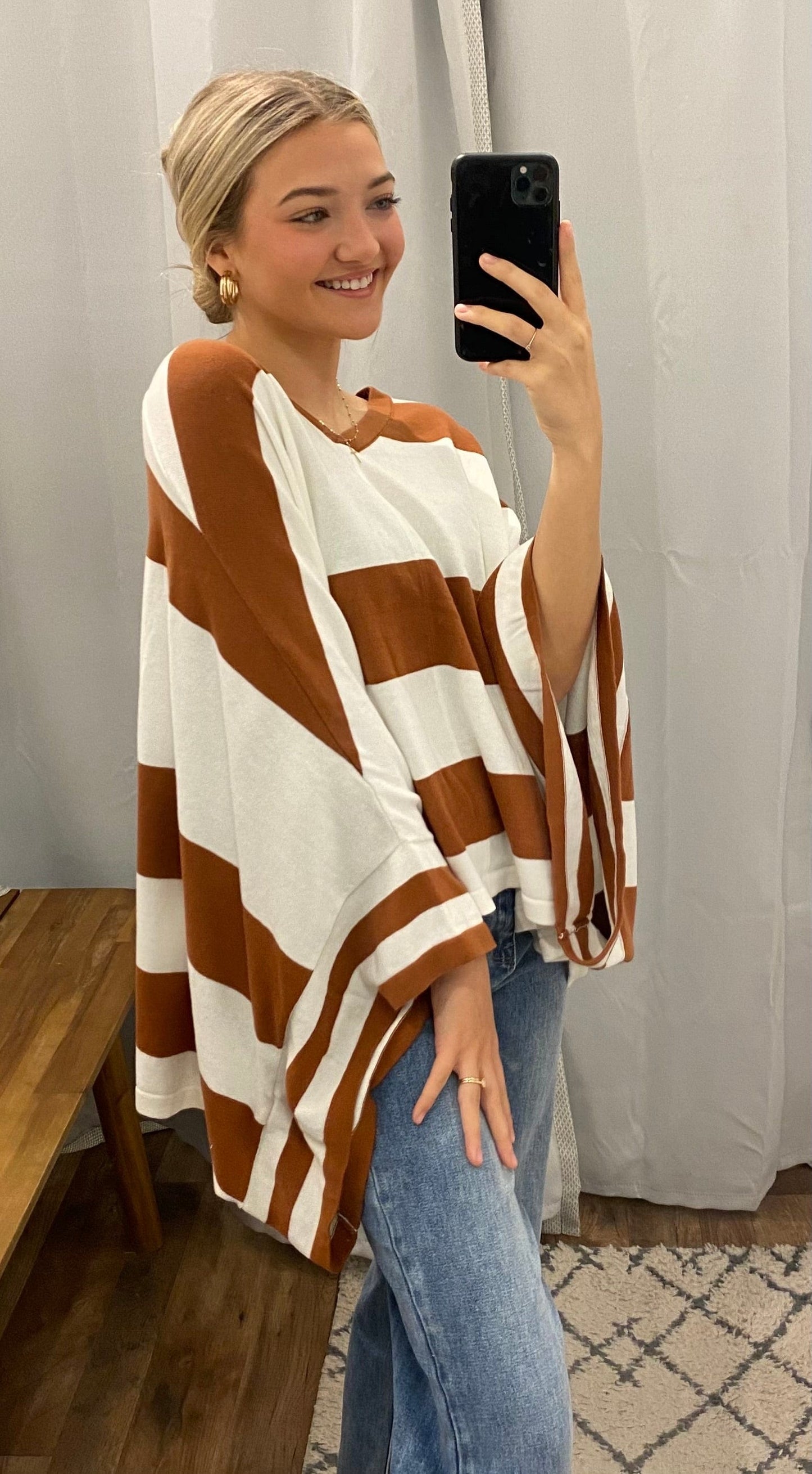 Paris Poncho Top