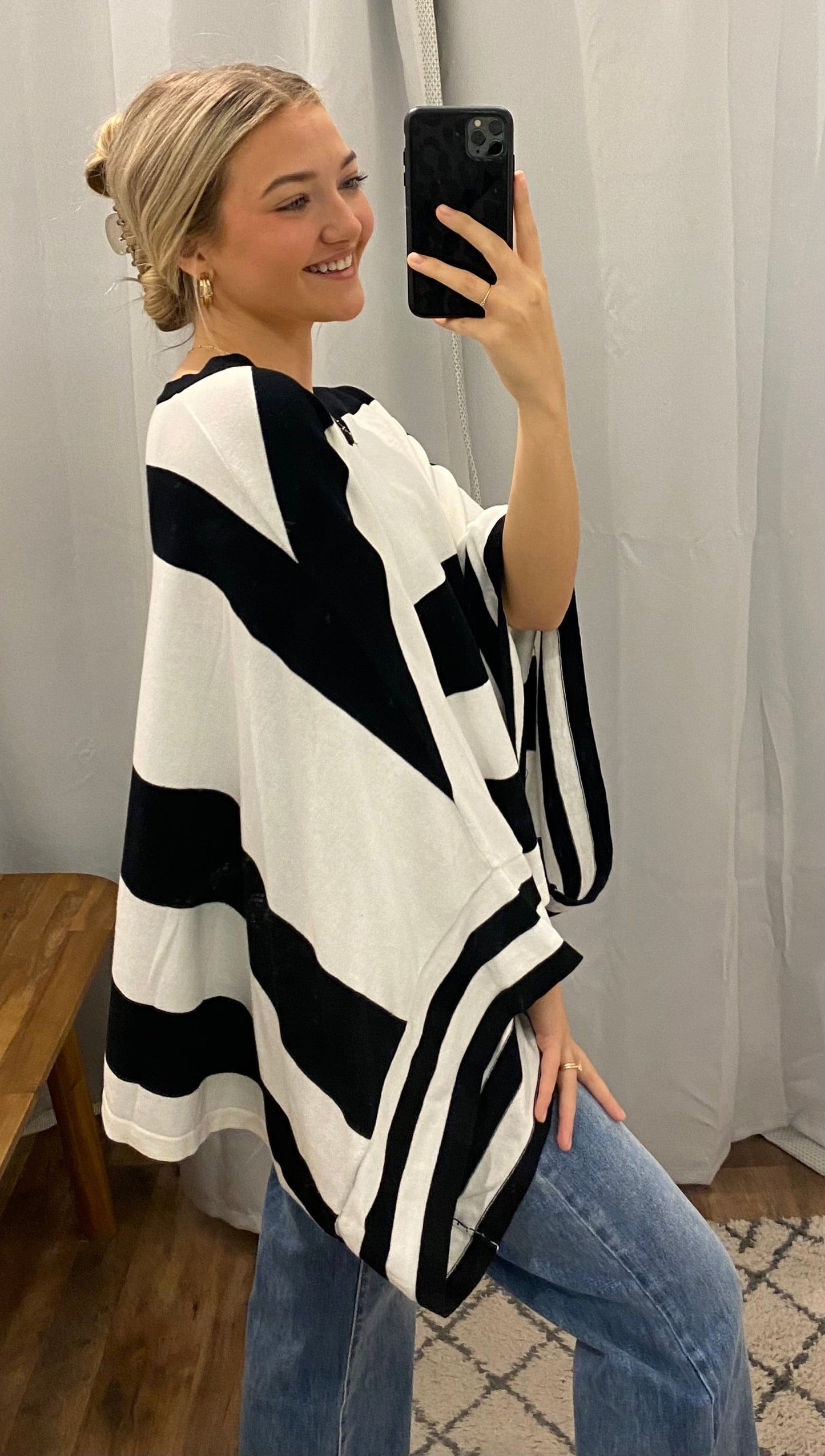 Paris Poncho Top