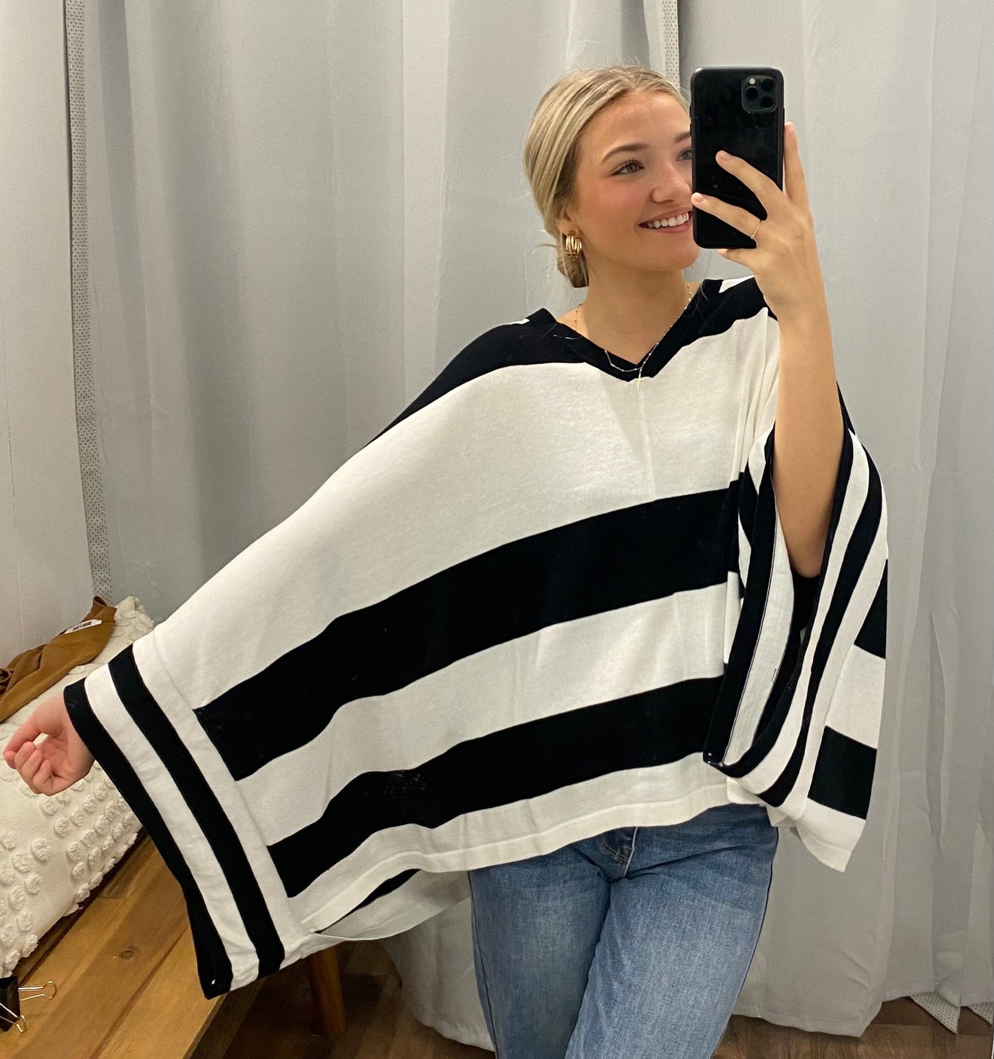 Paris Poncho Top