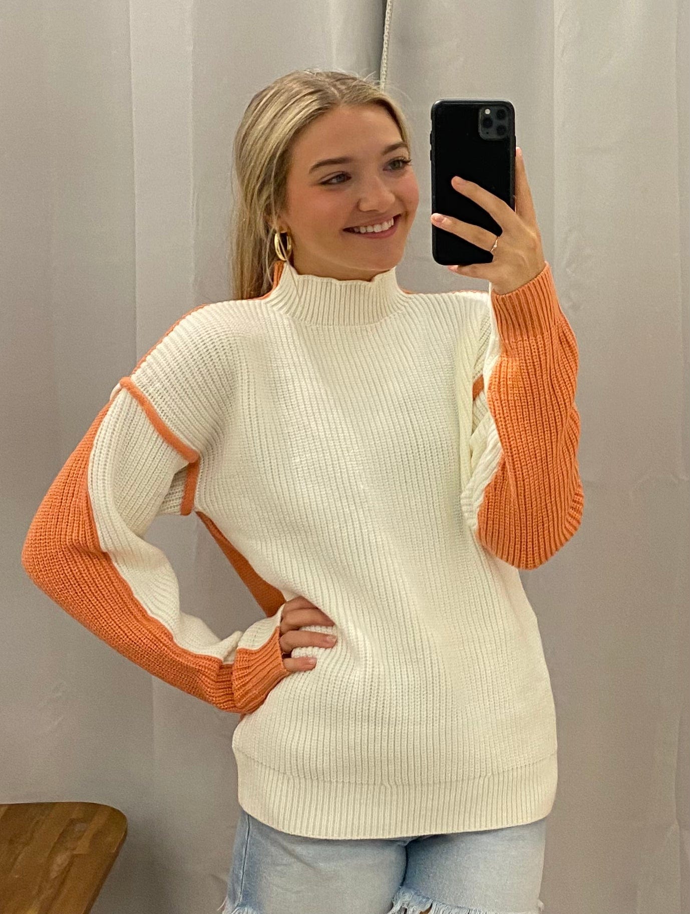 Georgia Peach Turtleneck