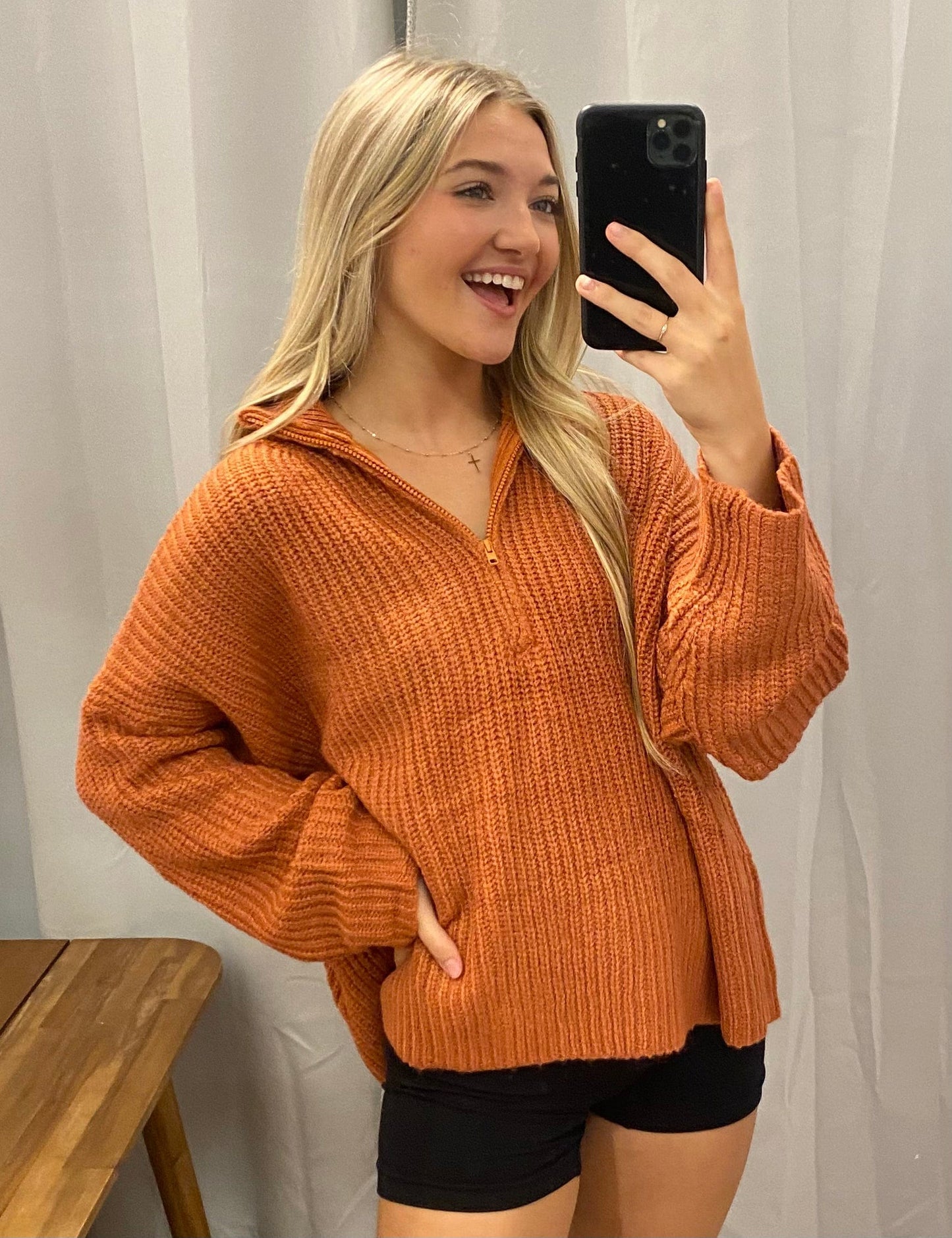 Pumpkin Spice Half Zip