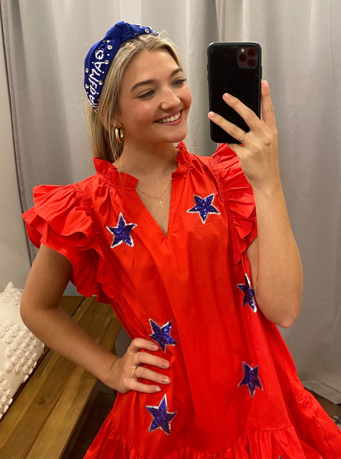 Hotty Toddy Ruffle Dress