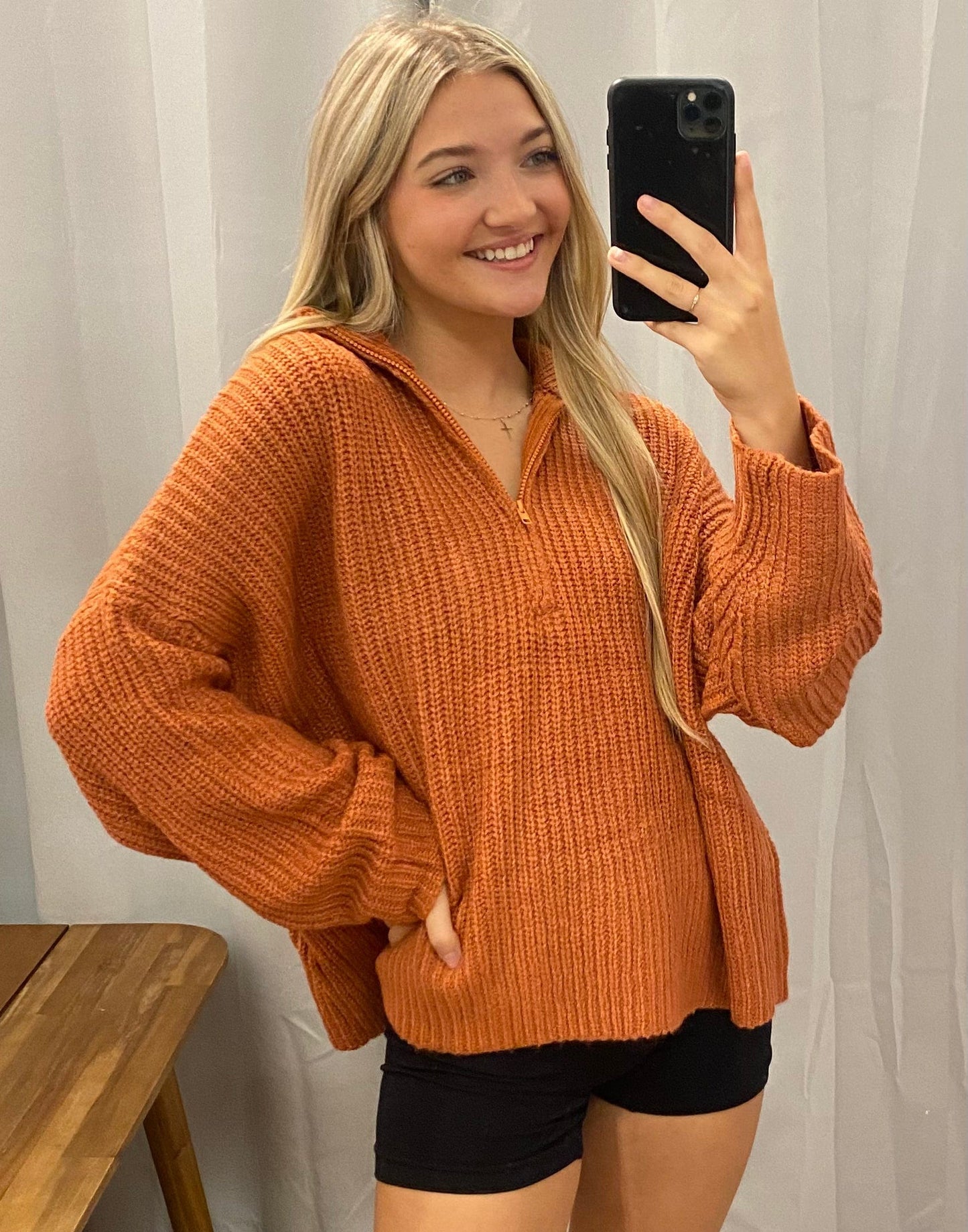 Pumpkin Spice Half Zip