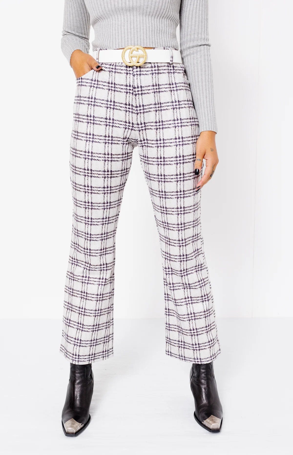Playful Plaid Pants
