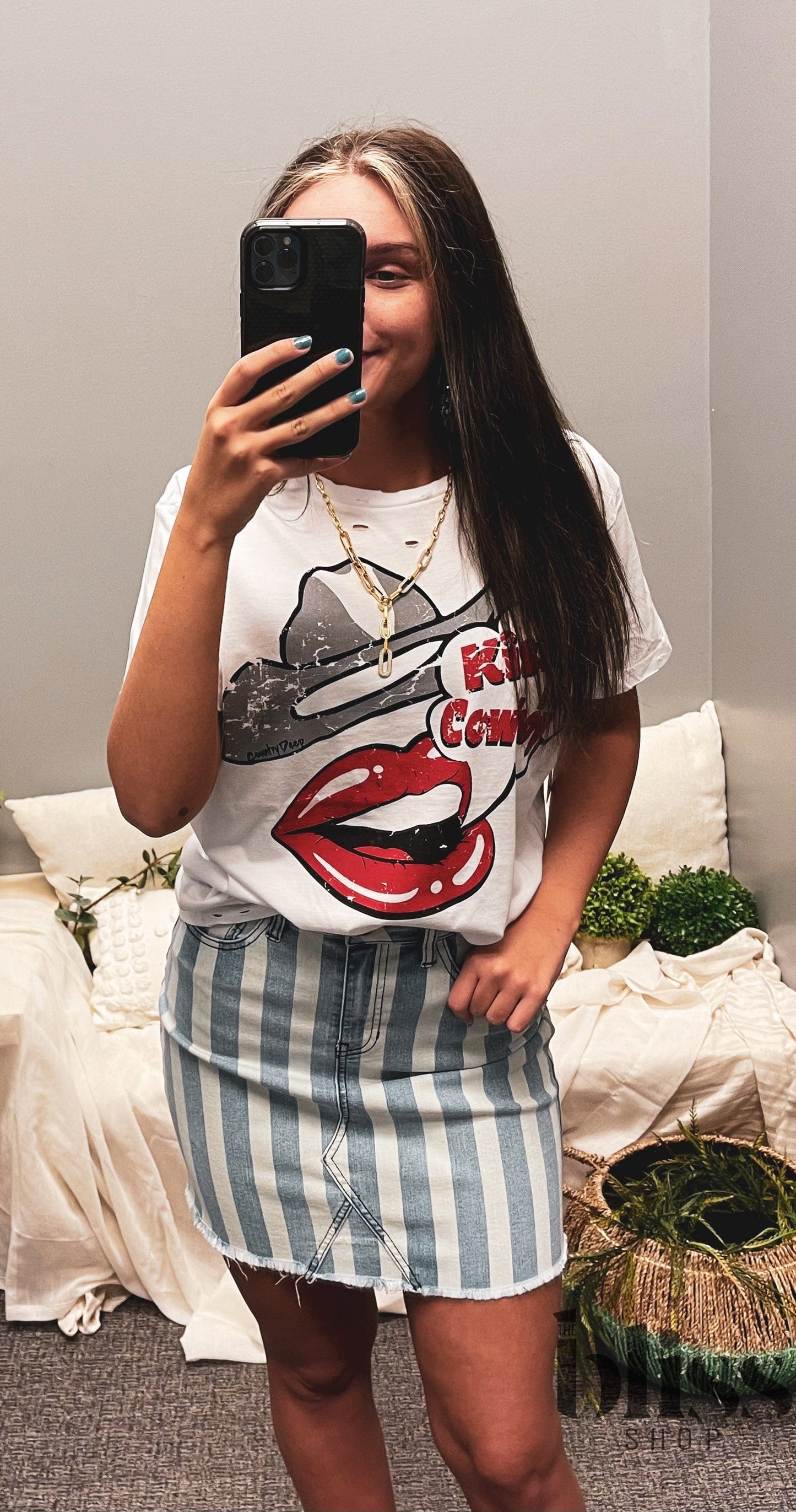 Kiss Me Cowboy Tee