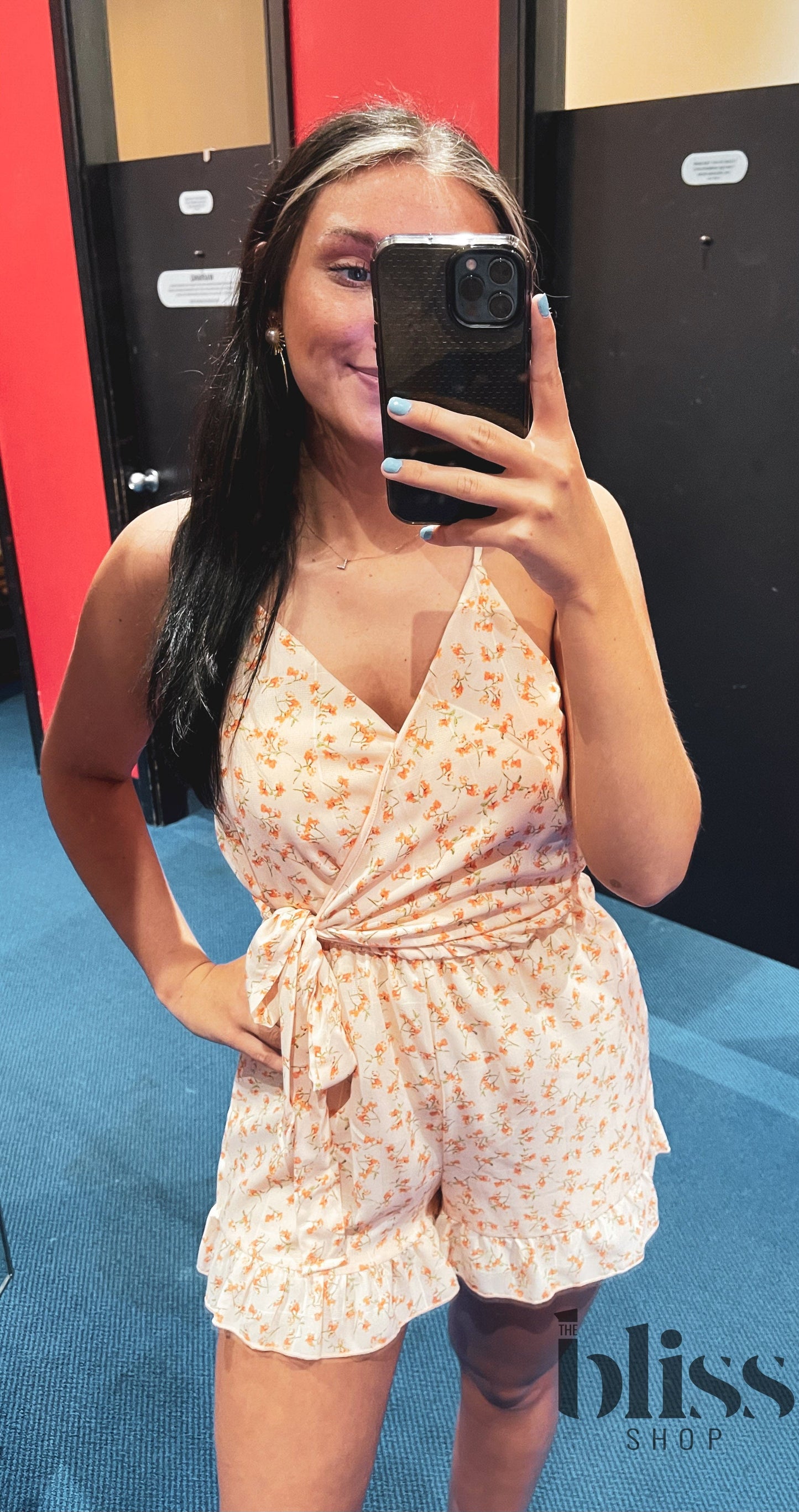 Just Peachy Wrap Romper