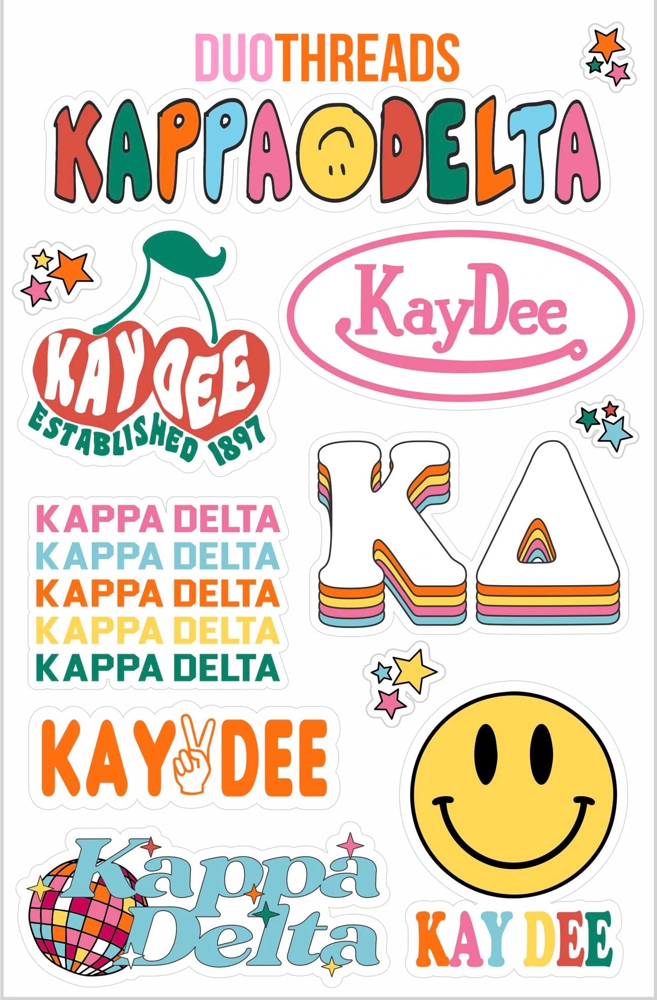 Sorority Girls Sticker Sheet
