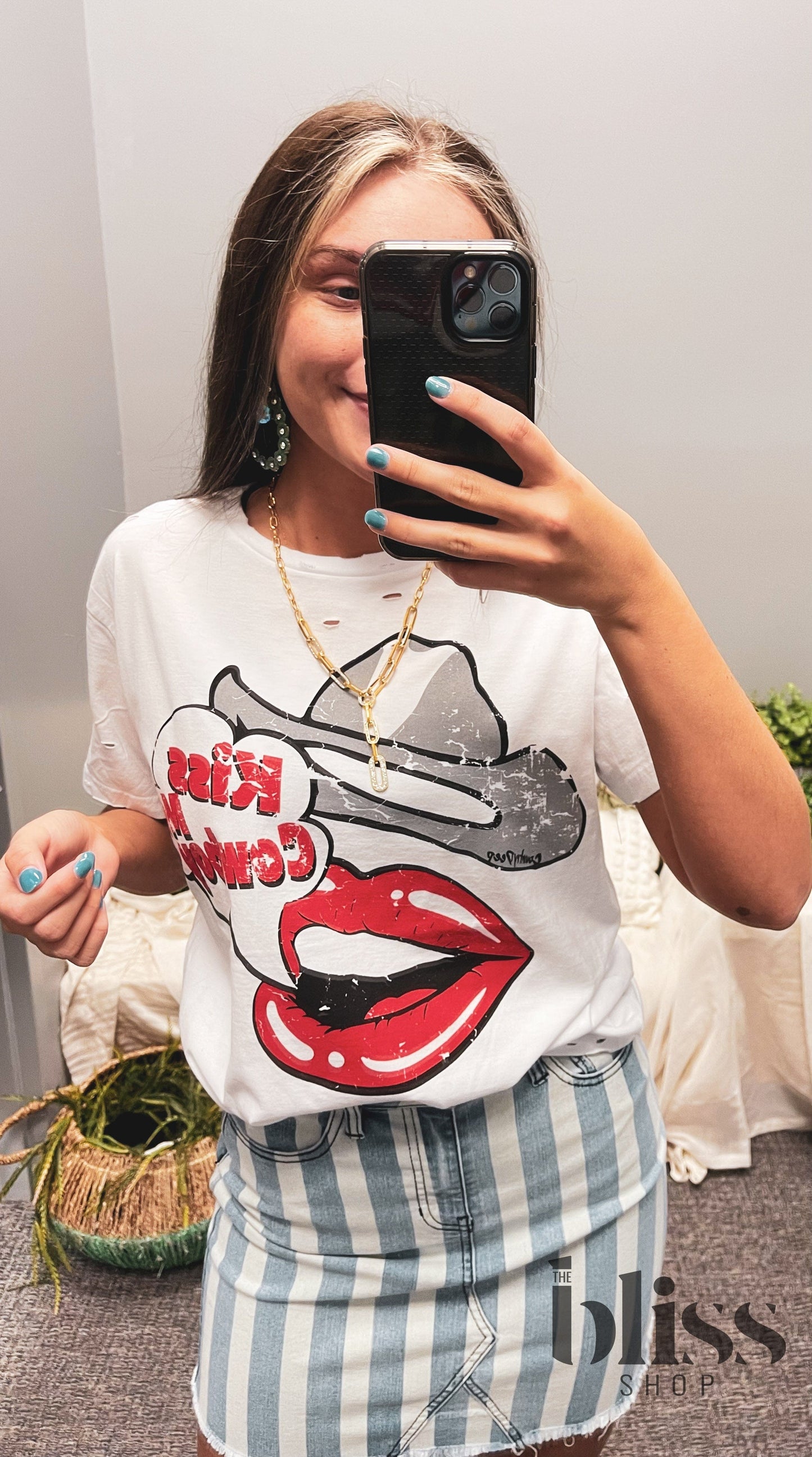 Kiss Me Cowboy Tee