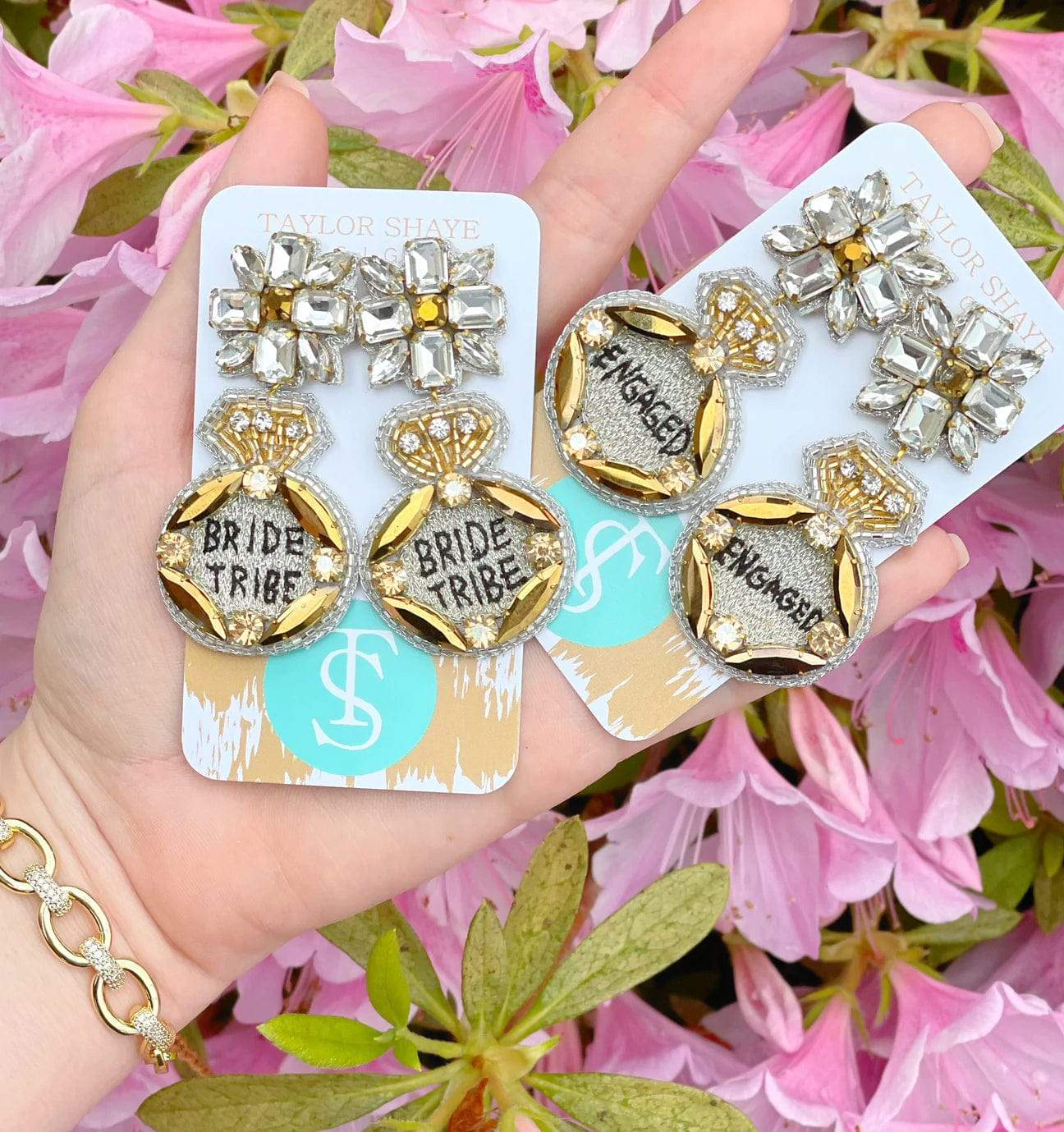 Ring Beaded Earrings