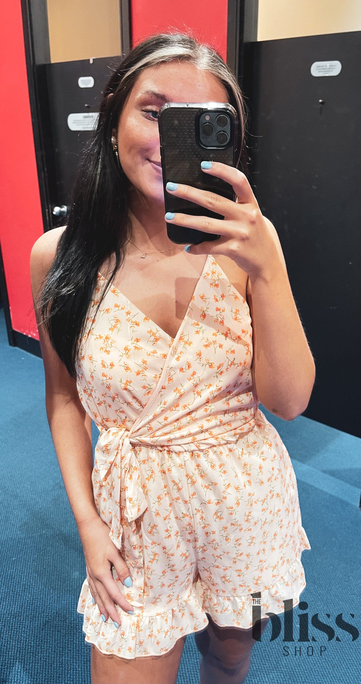 Just Peachy Wrap Romper