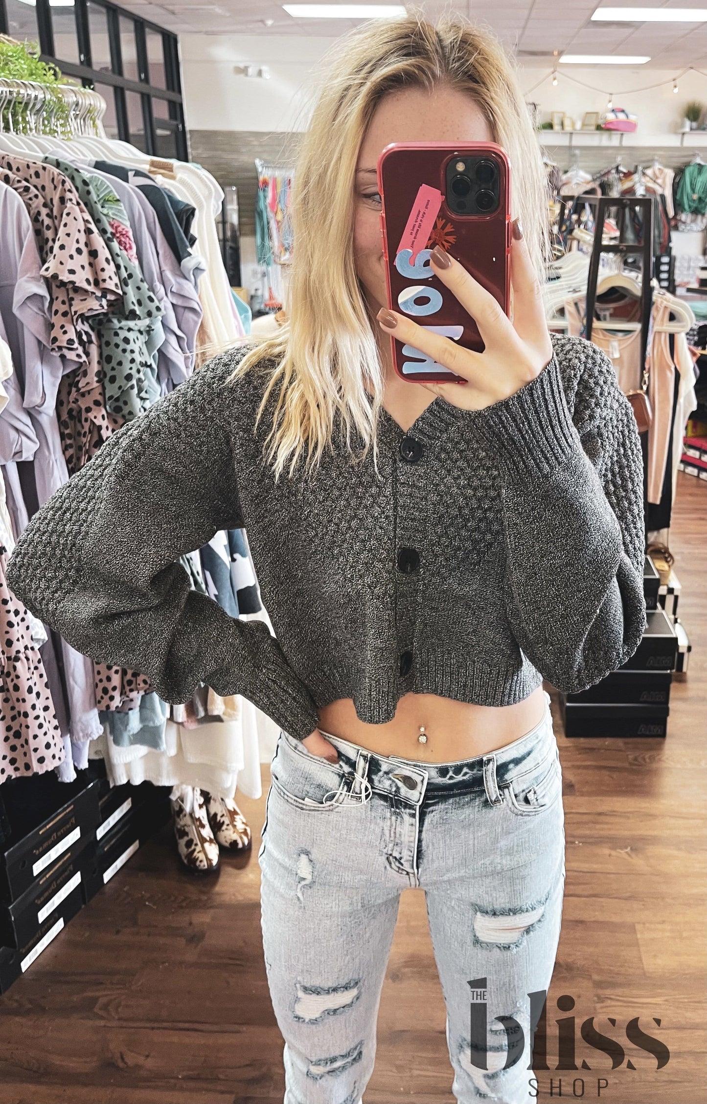 Montana Cropped Cardigan Sweater