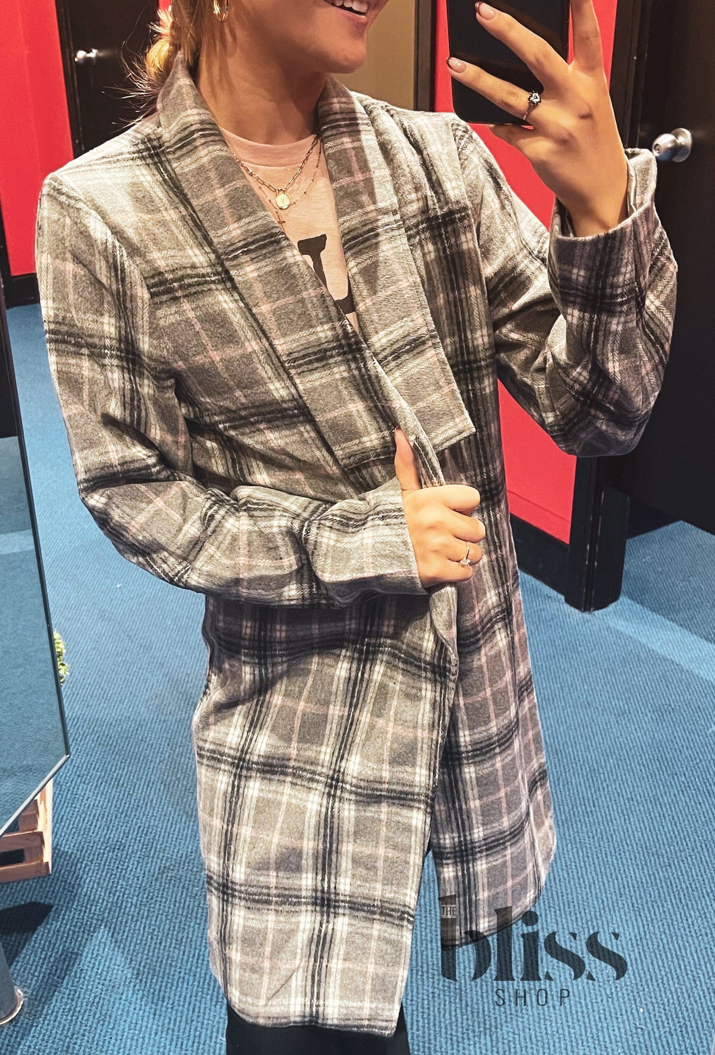 Zarina Plaid Blazer