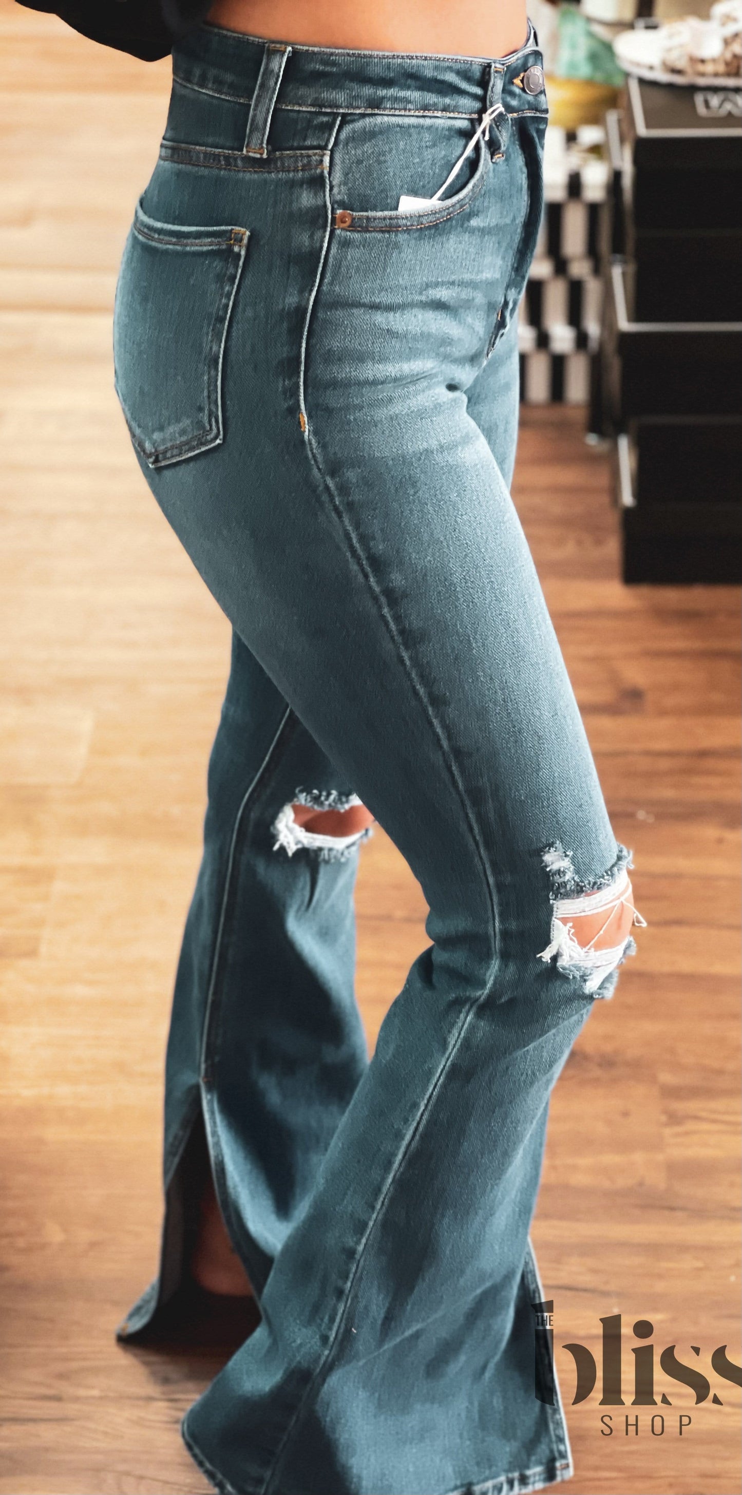Betty Slit Flare Jeans