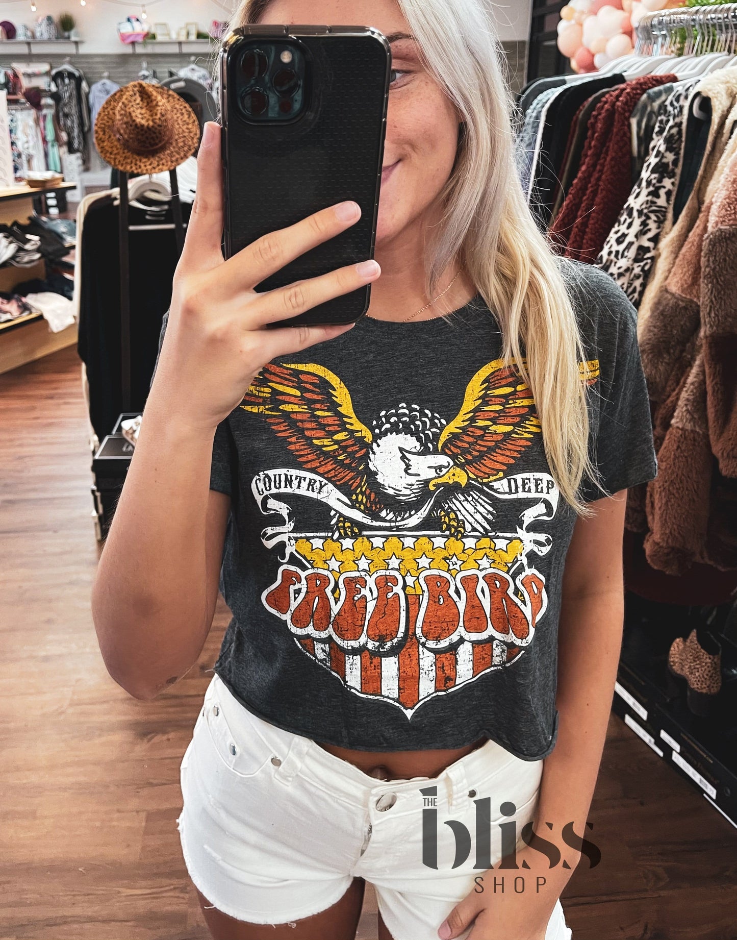 Free Bird Crop Tee