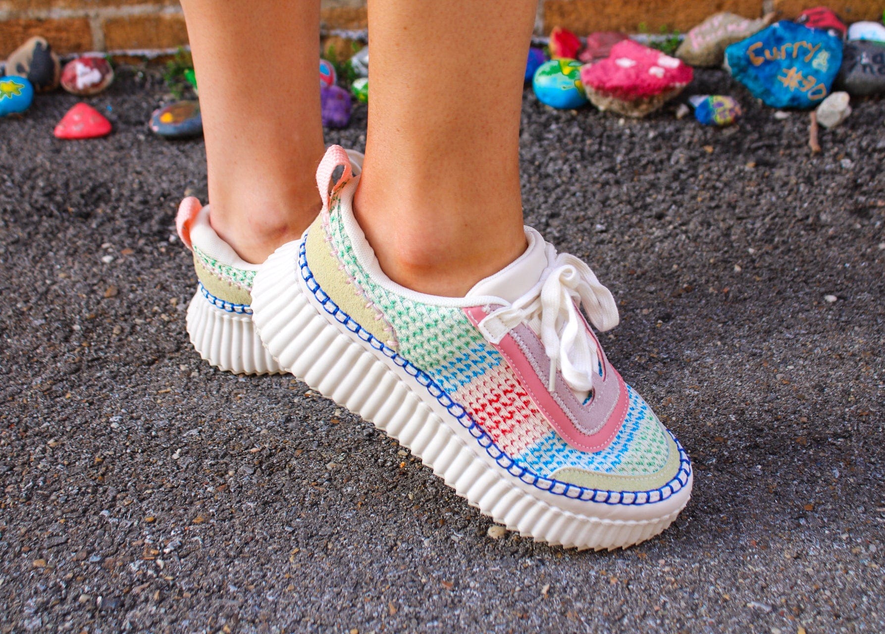 スニーカー CHLOE MULTICOLOR CHLOE KICK SNEAKERS Chloe Multi Color Sneakers – The Bliss Shop