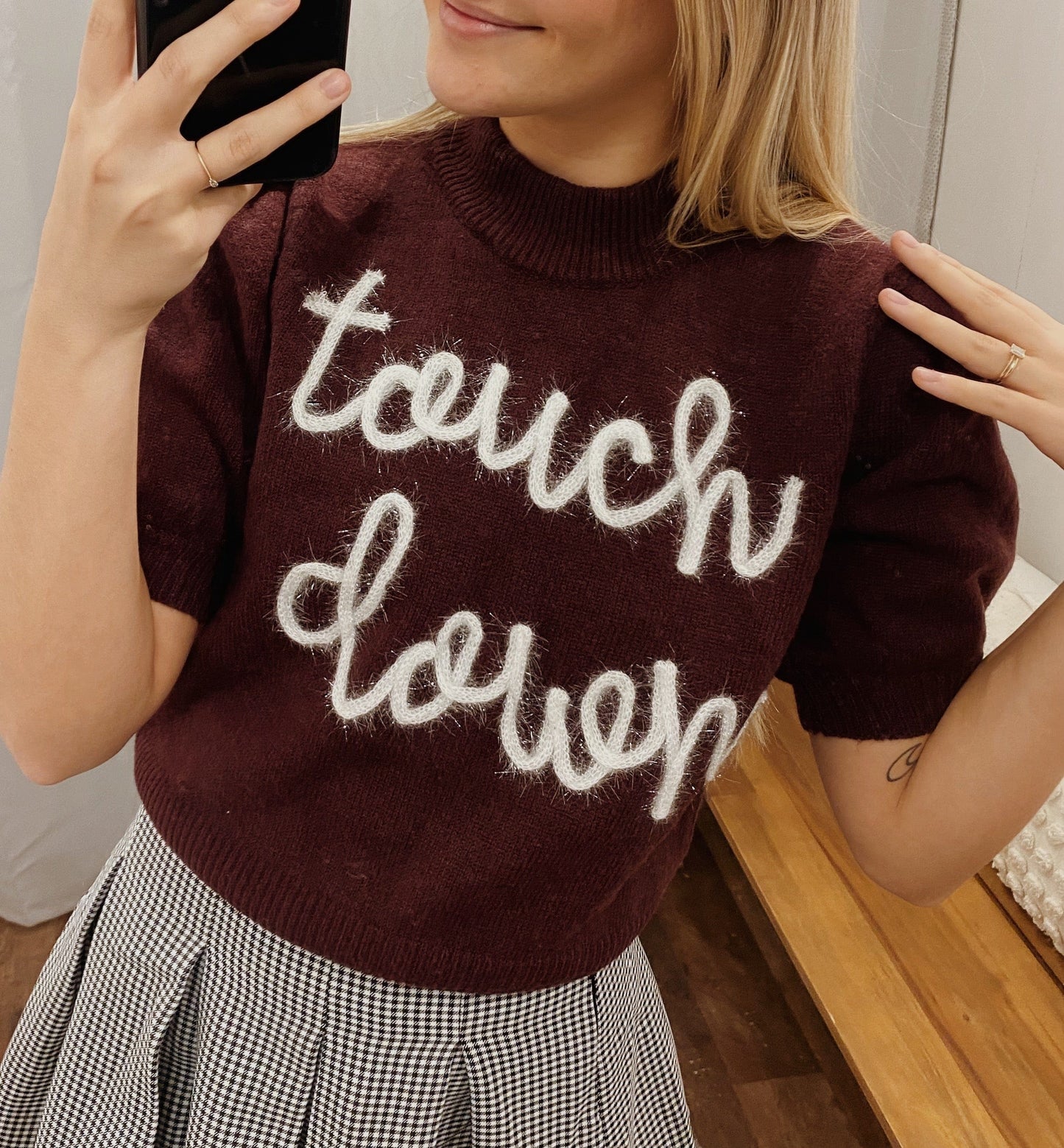 Touch Down Puff Sleeve Sweater