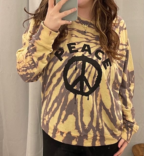 Peace Spiral Tie Dye Pullover