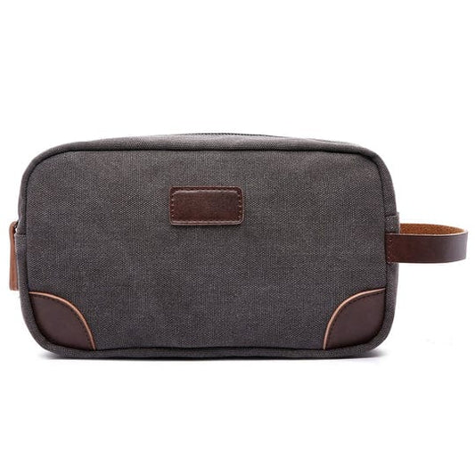 MAD MAN Canvas And Leather Dopp Bag