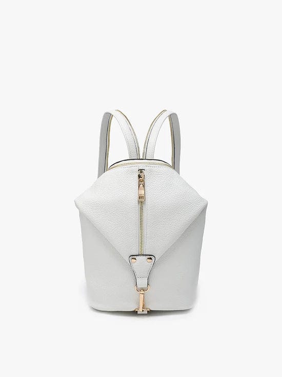 Foldover leather backpack online