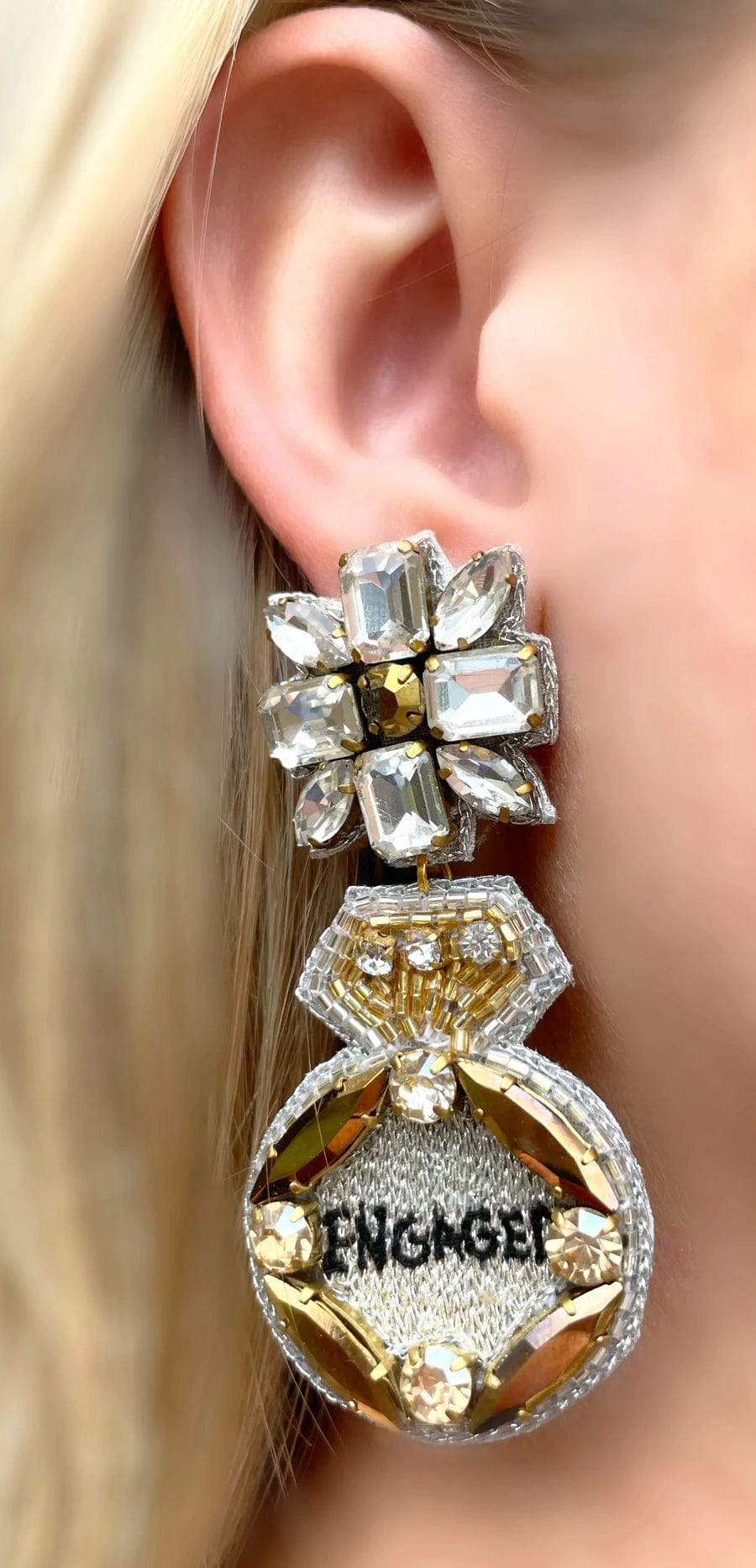 Ring Beaded Earrings
