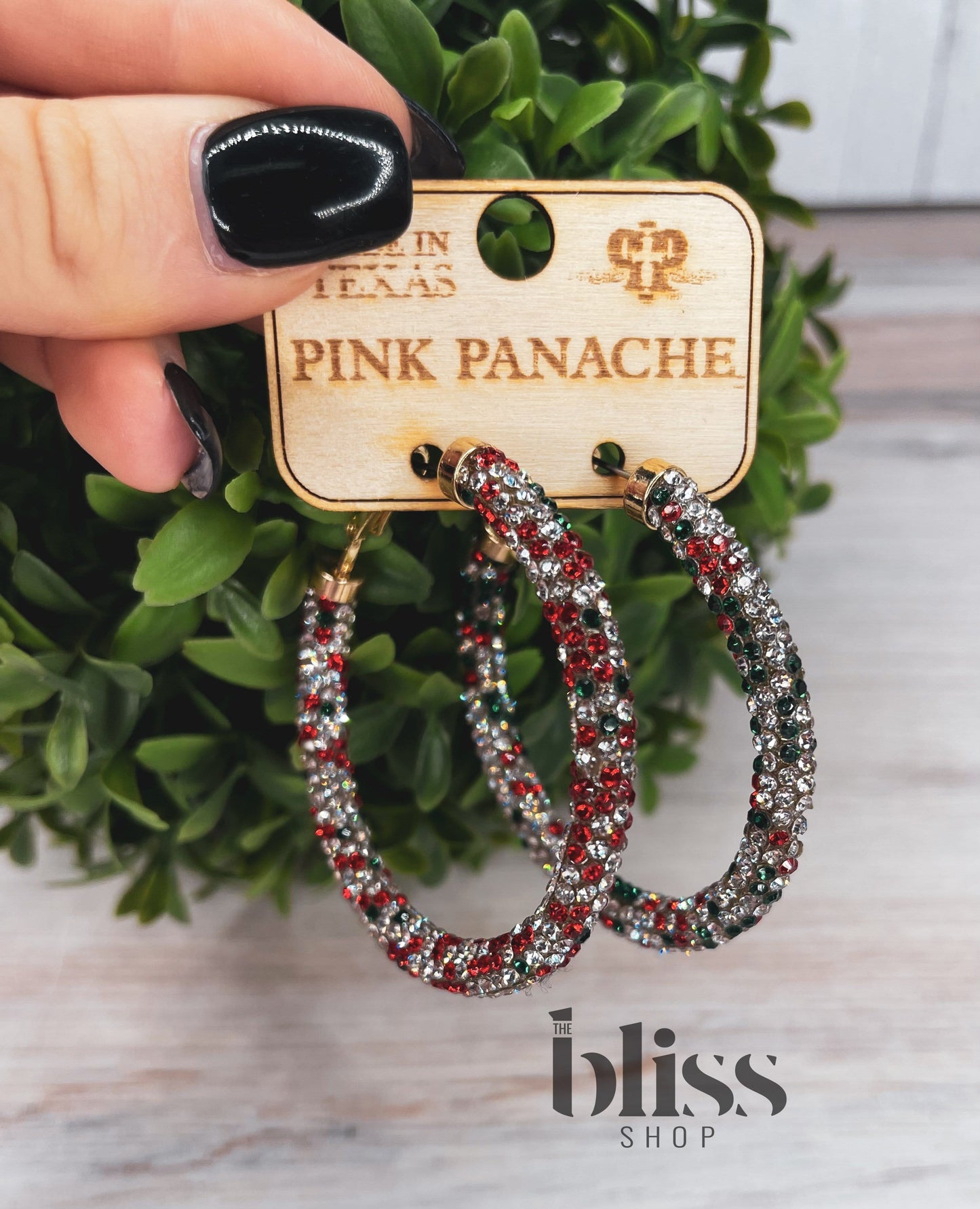 Pink Panache Holiday Mix Big Hoops