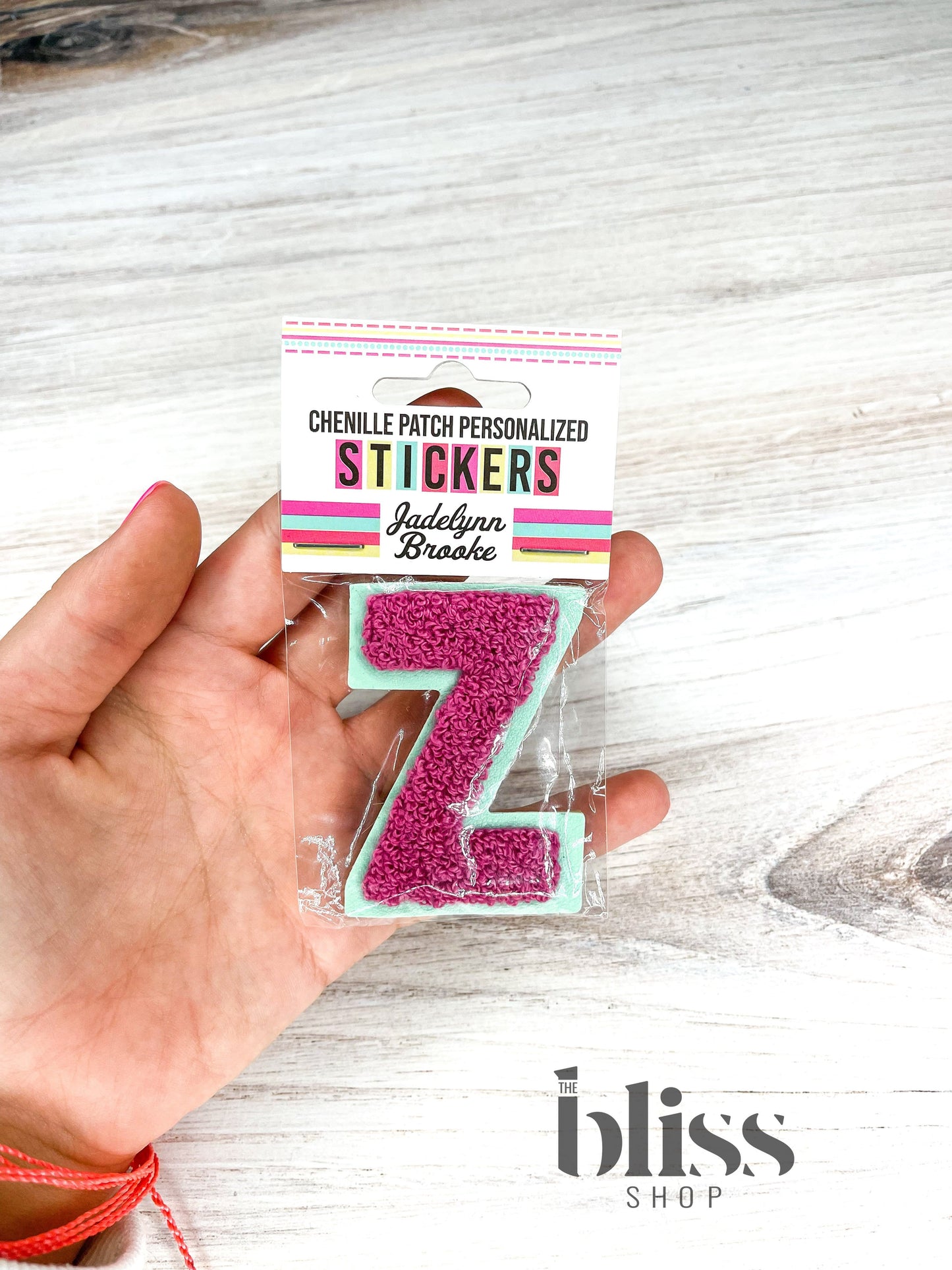 Chenille Patch Personalized Stickers