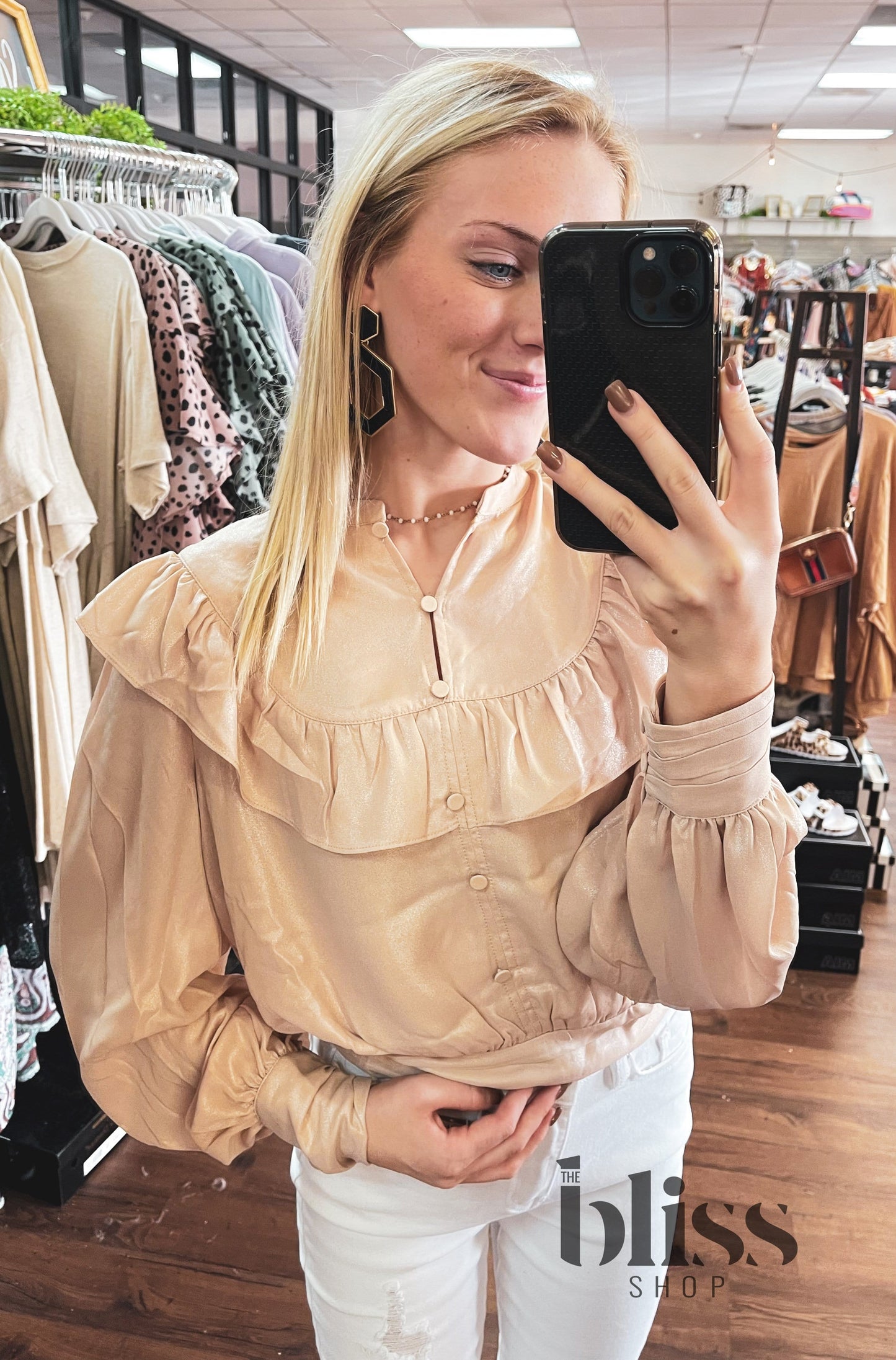 After Midnight Ruffle Top