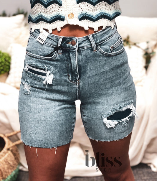 Ciara Blue Jean Shorts
