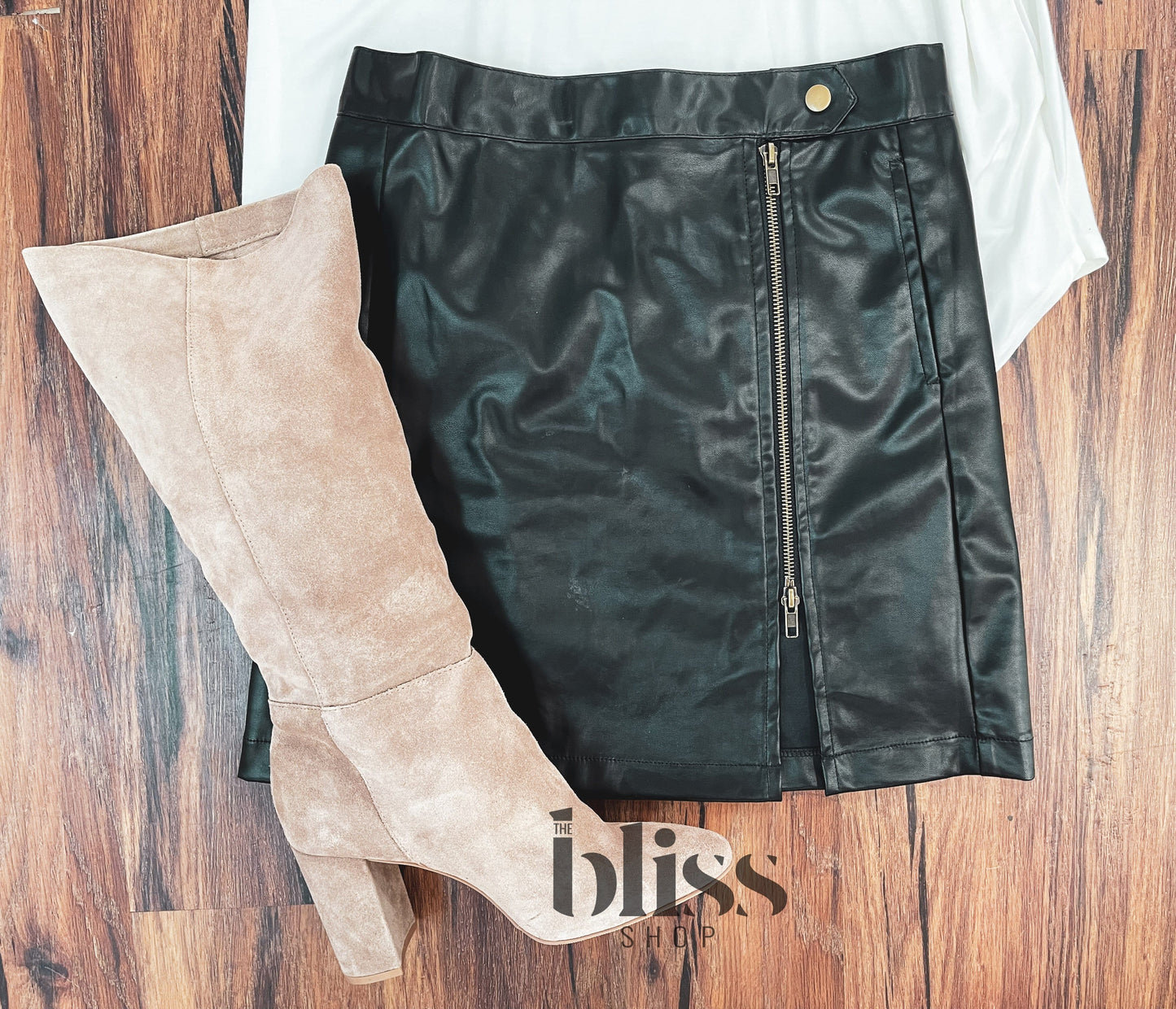 Luna Faux Leather Skirt