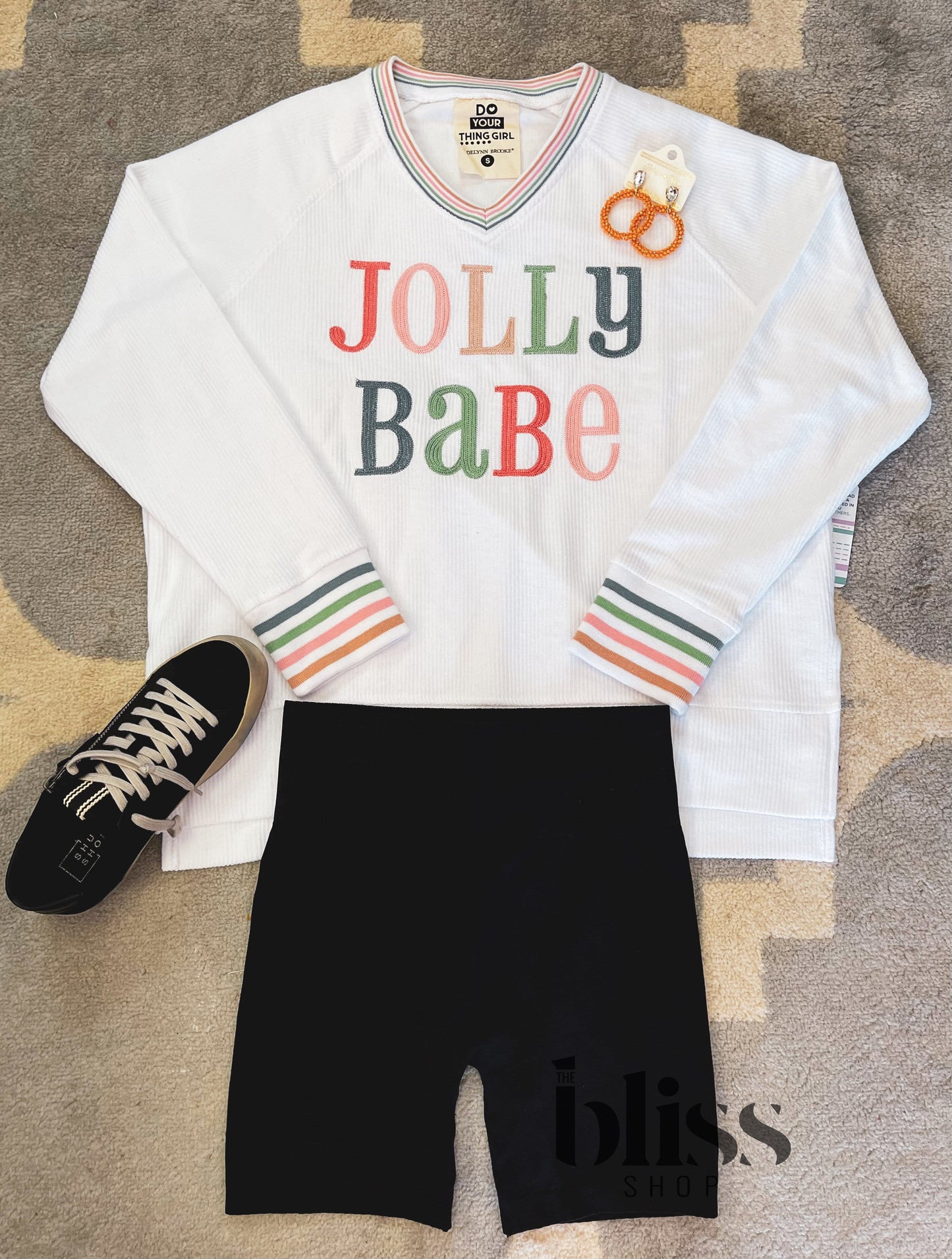 Jolly Babe Embroidered Sweater