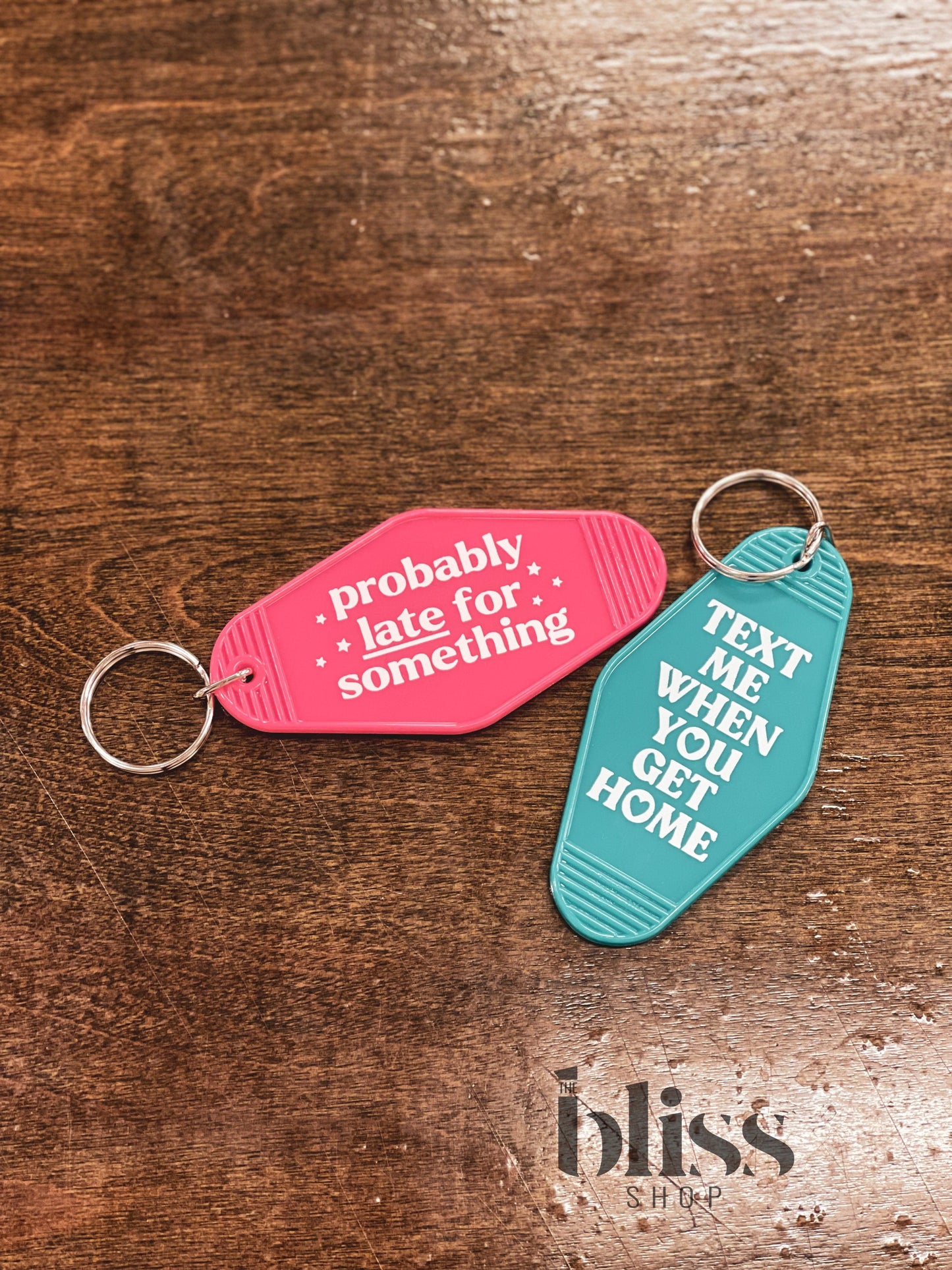 Text When Get Home Key Chain