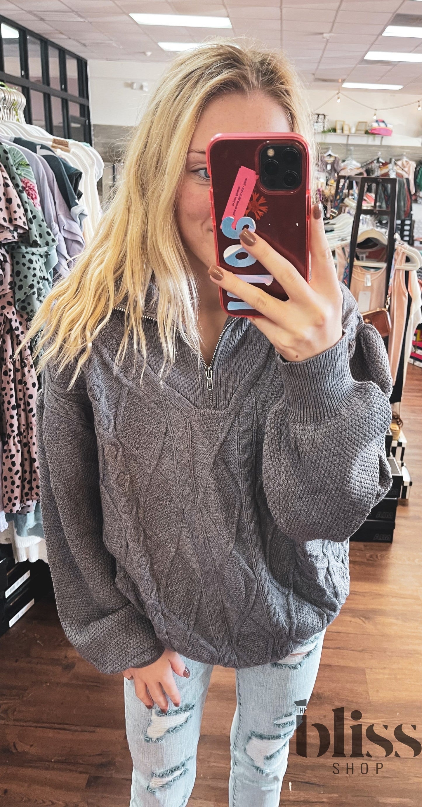 Lost In The Vineyard Cable Sweater