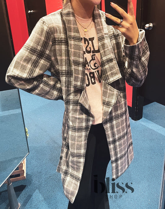 Zarina Plaid Blazer