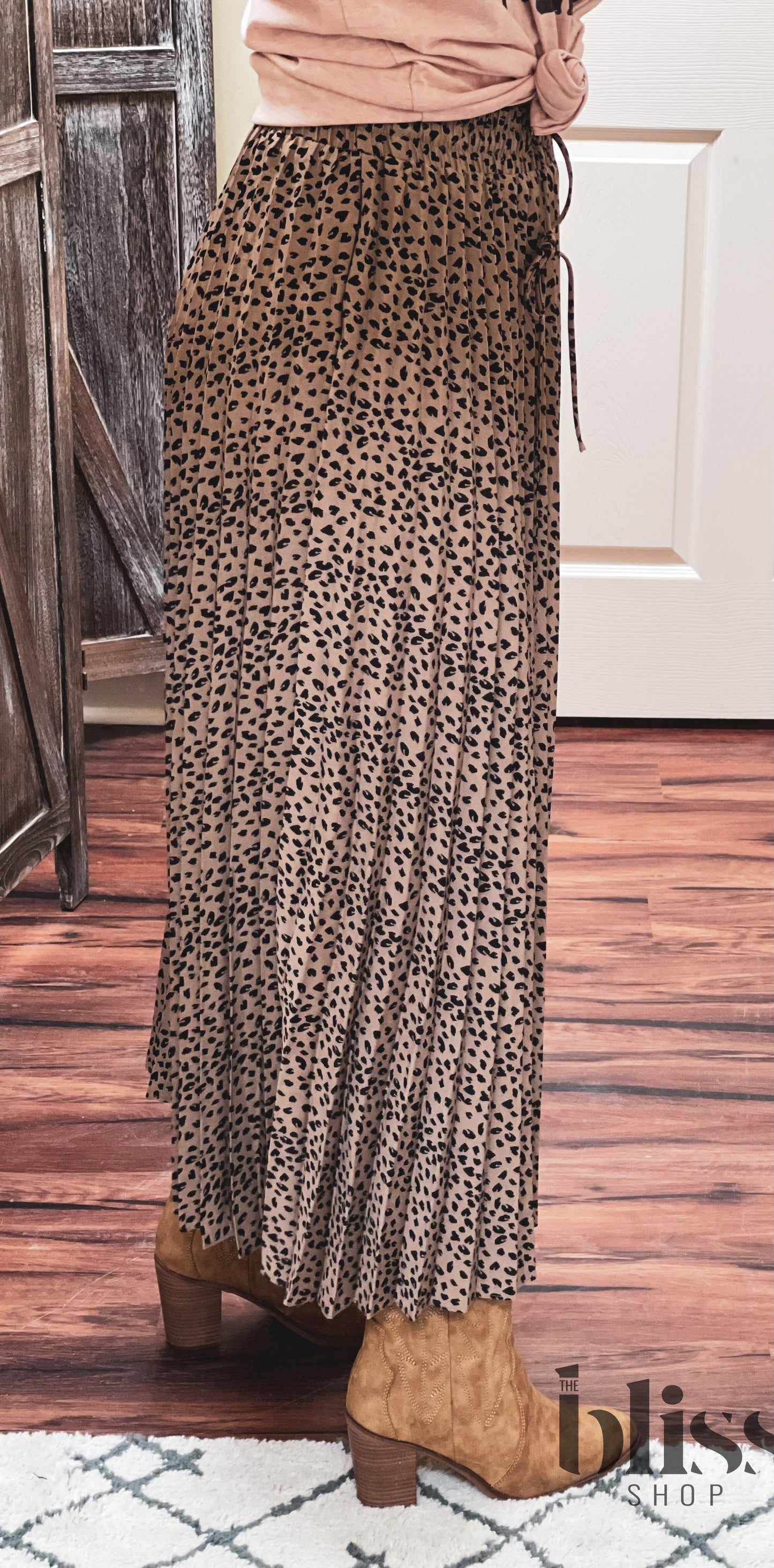 Take It Slow Flowy Cheetah Skirt