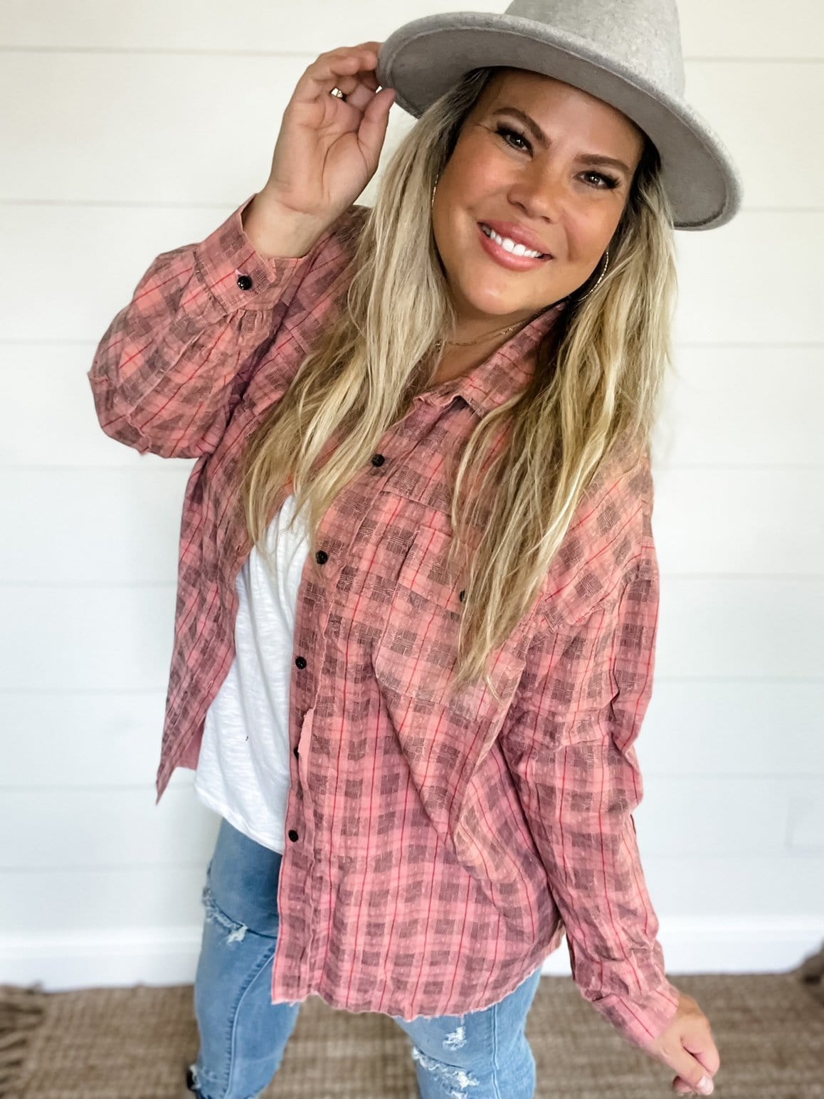 Kennedy Corduroy Button Up Top