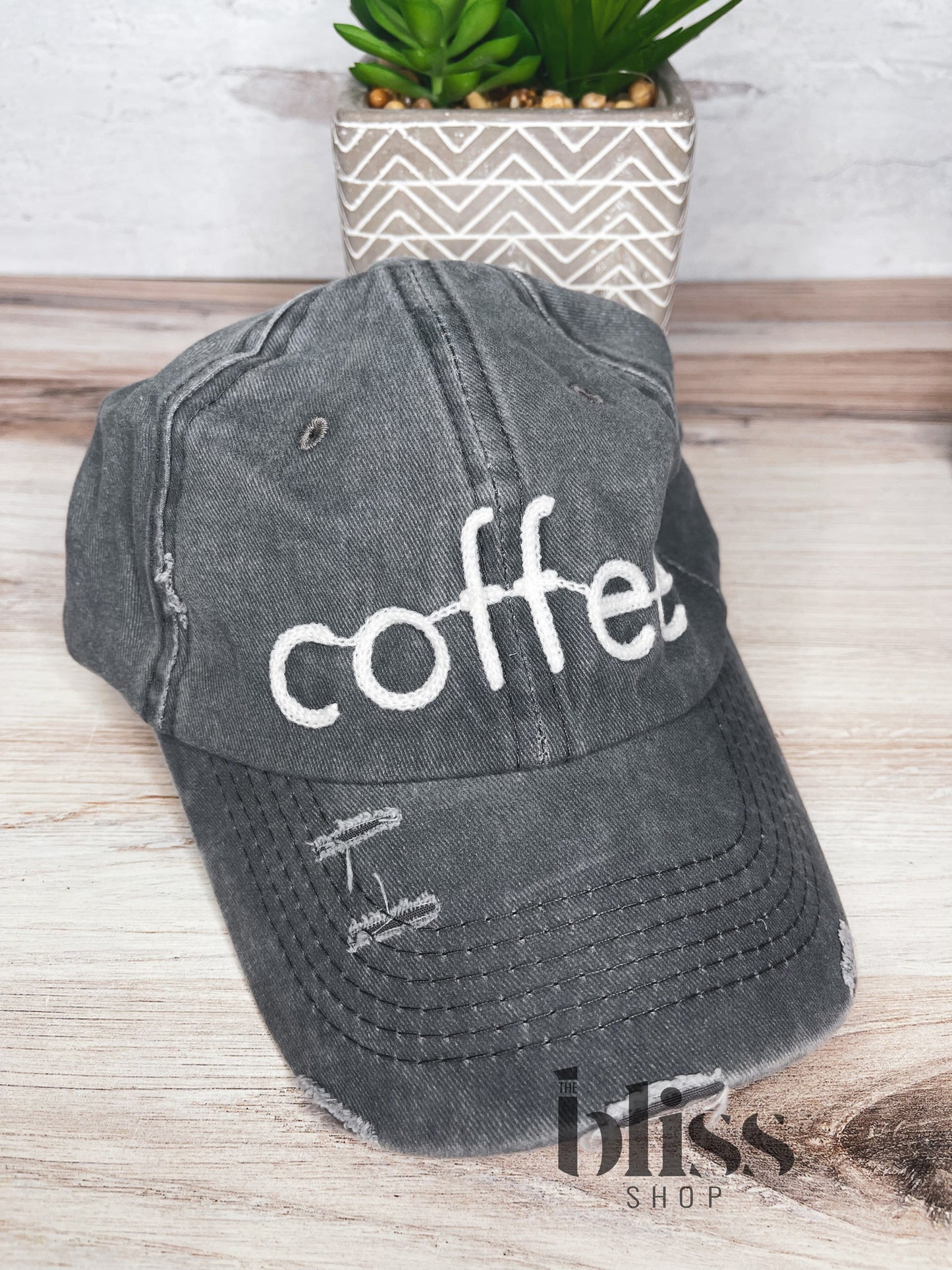 Coffee Distressed Hat