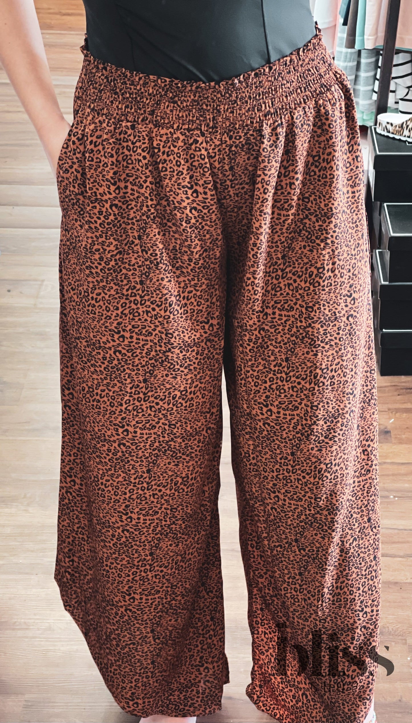 Hattie Flowy Leopard Pants