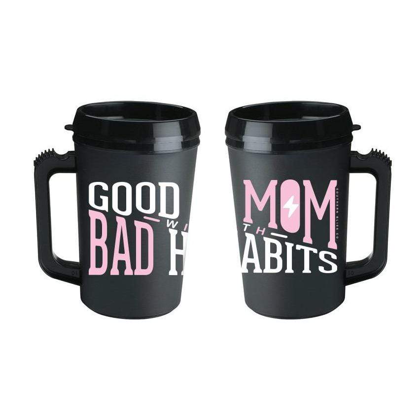 Good Mom with Bad Habits Trucker Mug