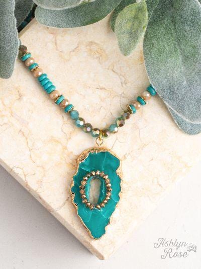 Turquoise is a Girls Best Friend Necklace