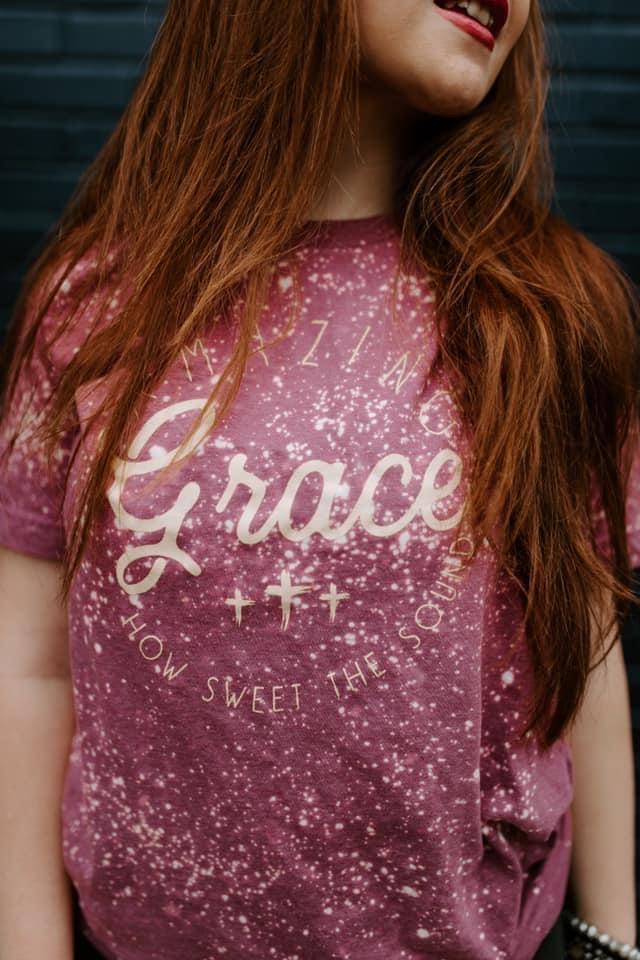 Amazing Grace Bleached T-shirt