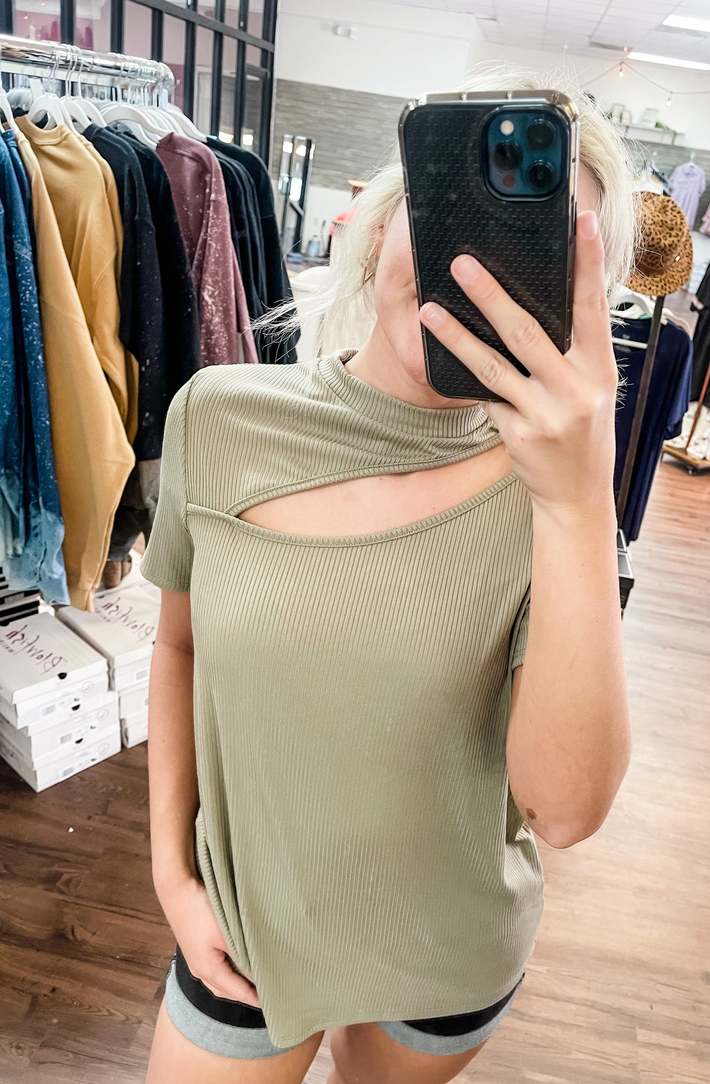 Let’s Go Girls Cut-out Top
